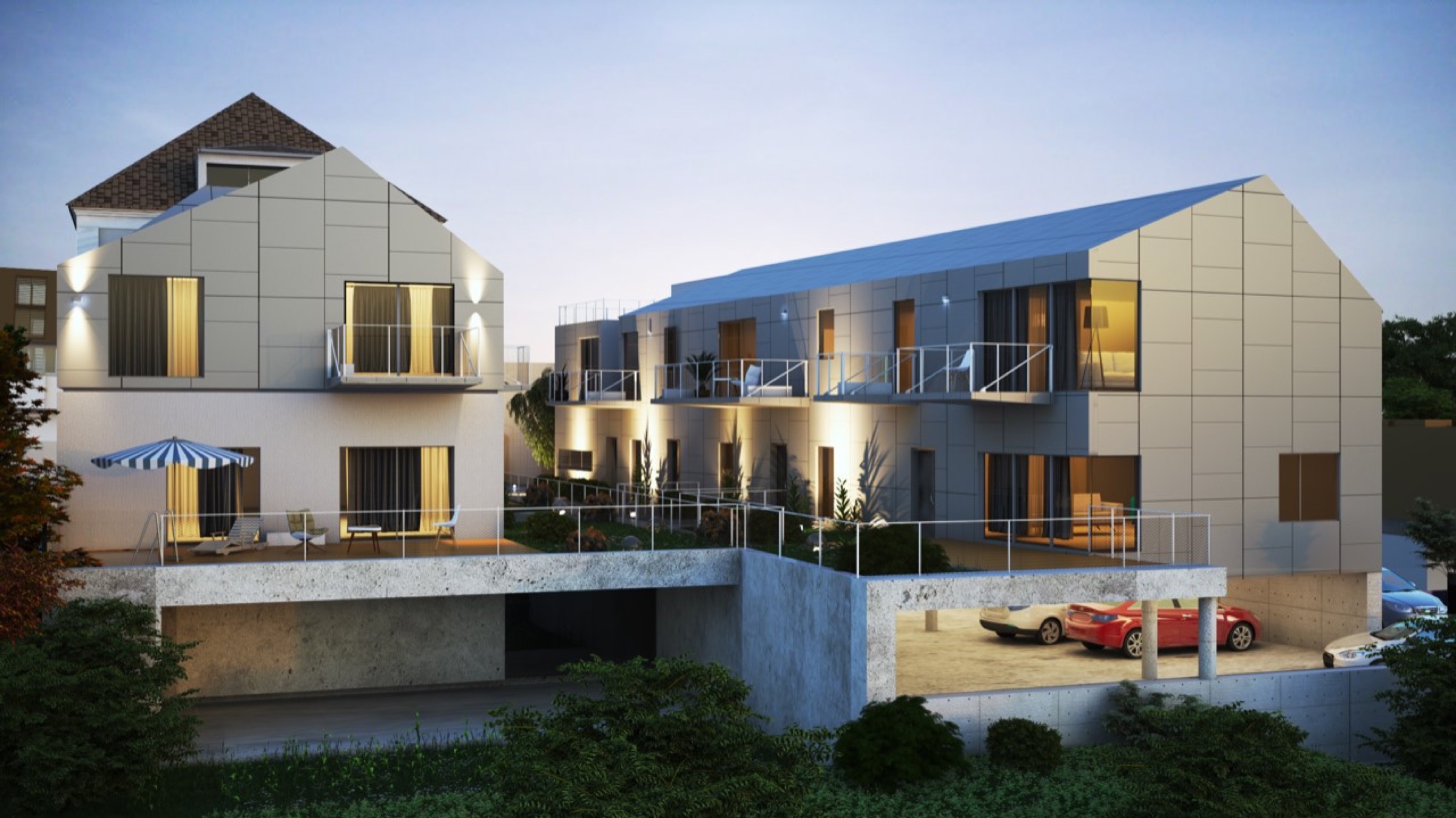Entwurf für Sanierung und Neubau in Gumpoldskirchen